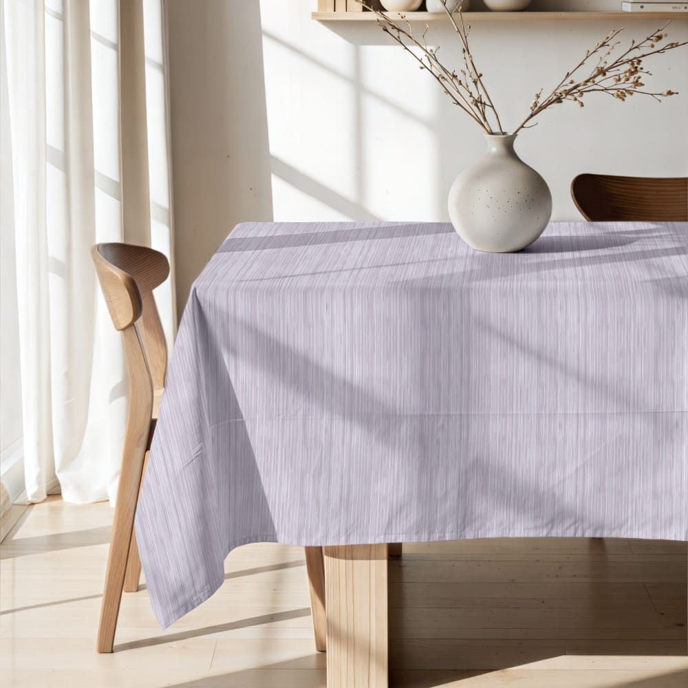 Nappe anti-taches 100% coton violet 300x155 cm