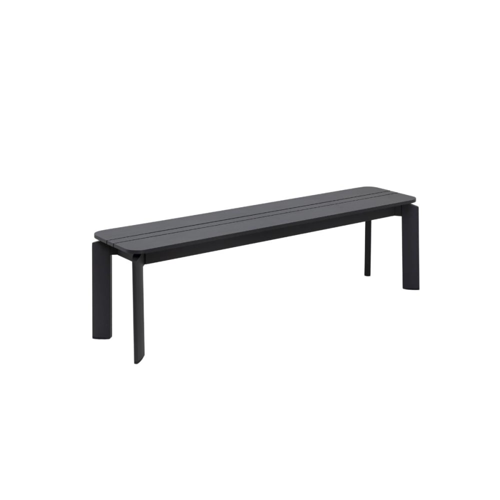 Banc de jardin en Aluminium Gris 155cm
