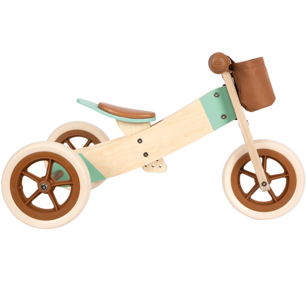 Draisienne Tricycle 2 en 1 Maxi Brun caramel