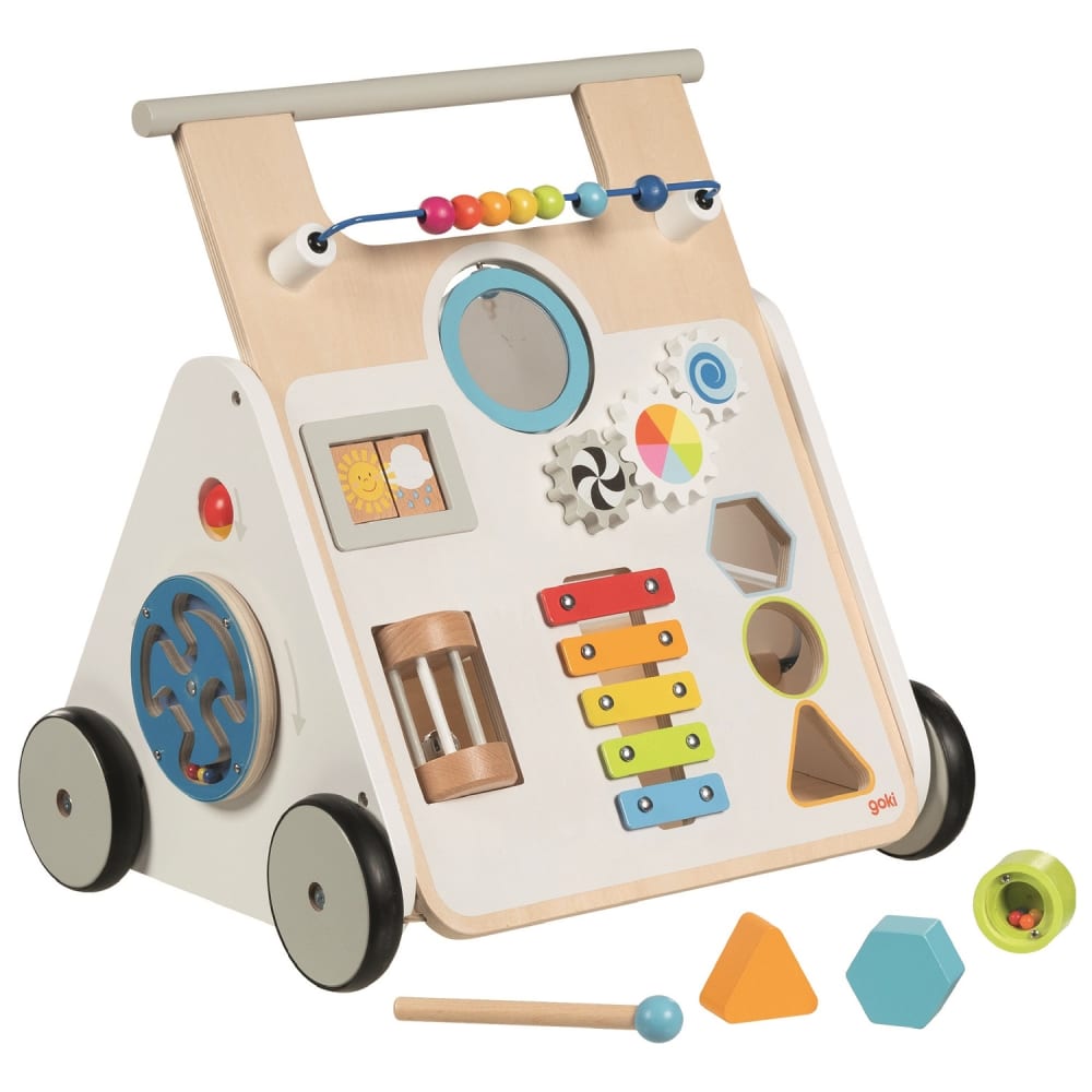 Goki Lauflernwagen KiddyCruiser WEISS HOLZ Kinder