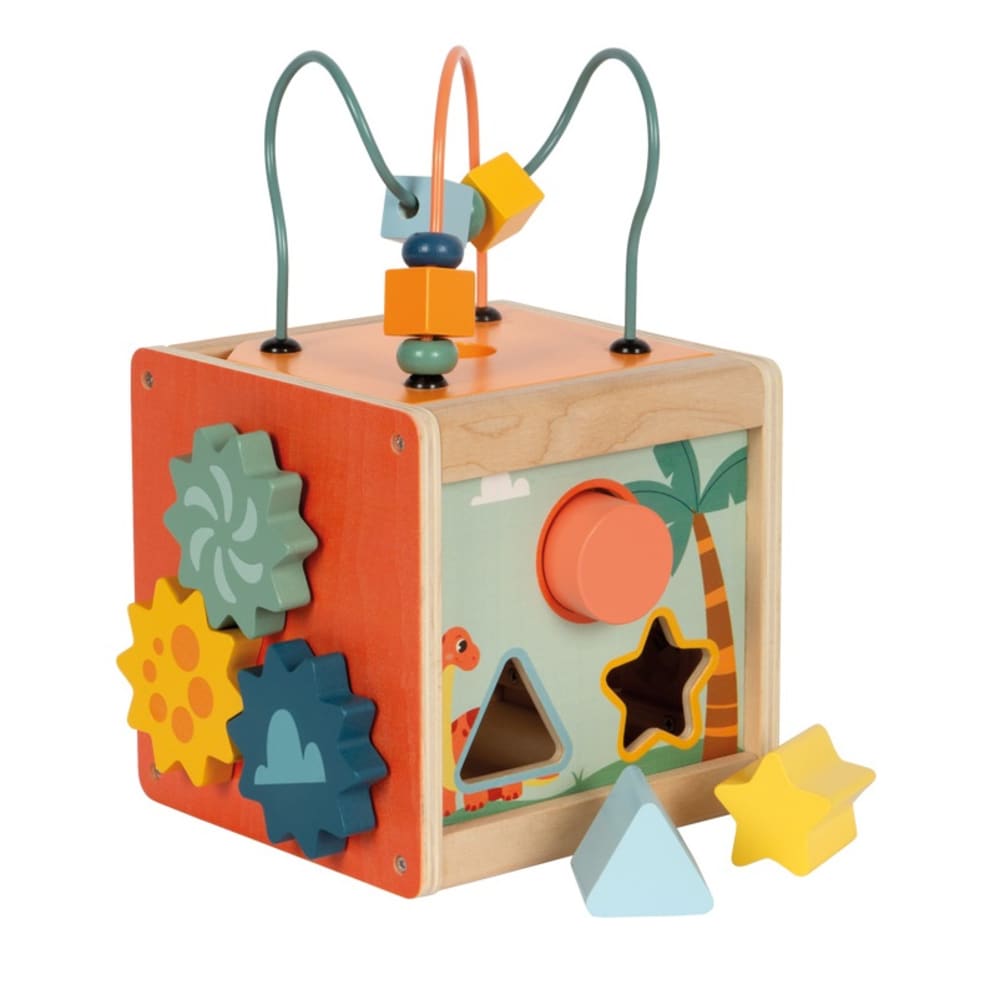 Small foot company Motorikwürfel Dino ORANGE HOLZ Baby