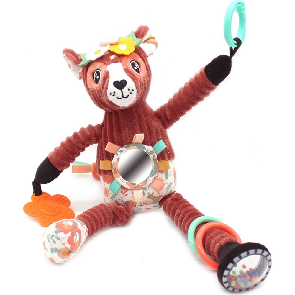 Les Déglingos Aktivitätsplüsch Mélimélos der Hirsch ROSA BAUMWOLLE Baby