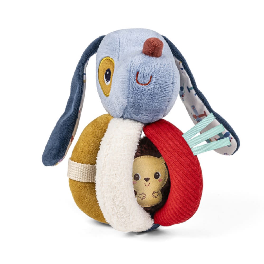 Lilliputiens Greifrassel Jules der Hund BLAU PES - POLYESTER Baby