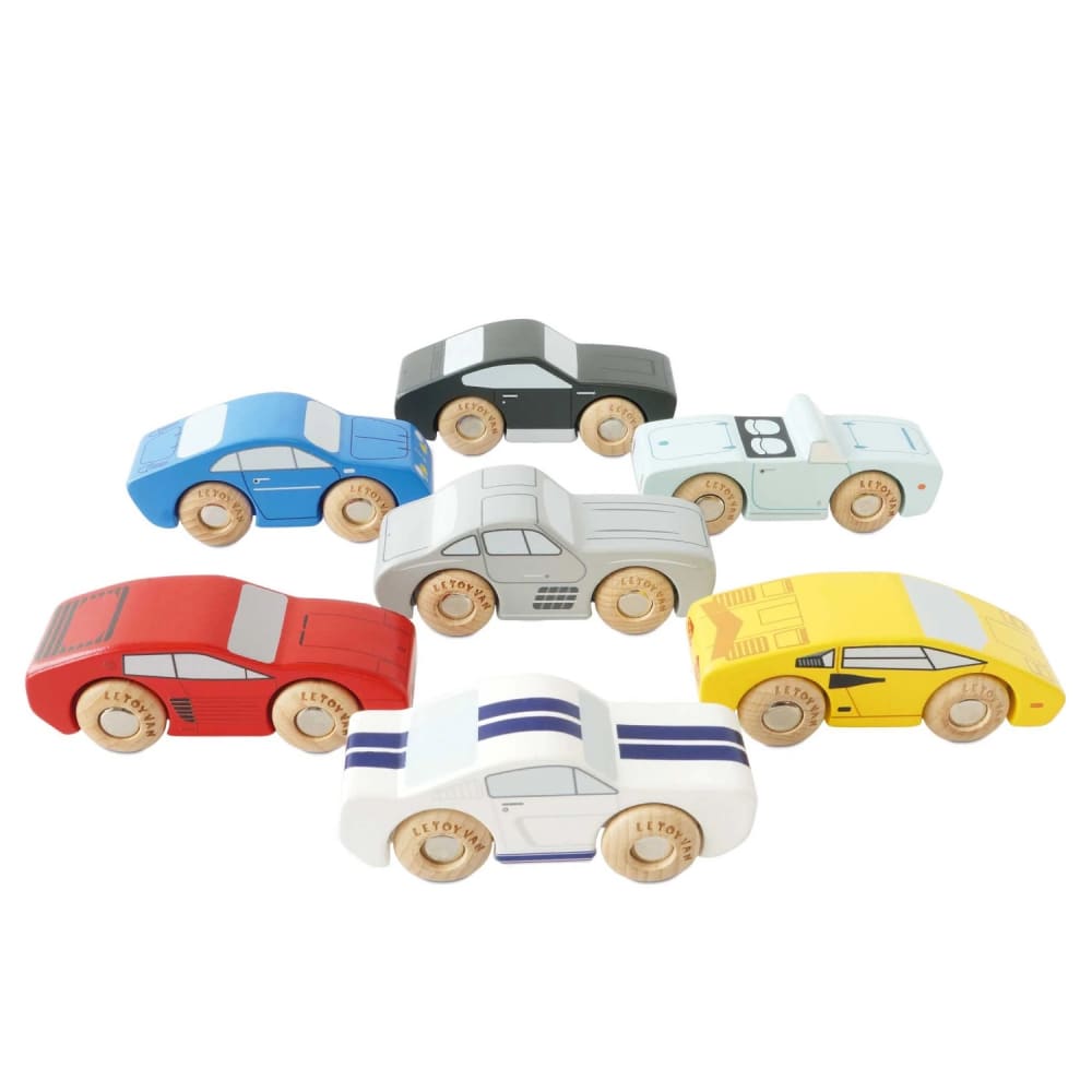 Le Toy Van Klassische Holzsportwagen BEIGE HOLZ Kinder