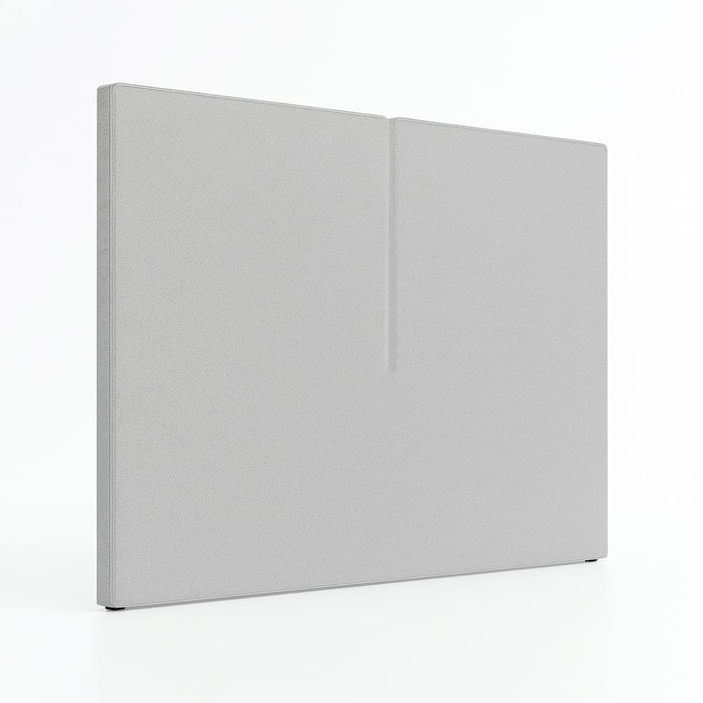 Tête de lit méditerranéenne douce gris – lit 135 – 145x125 cm