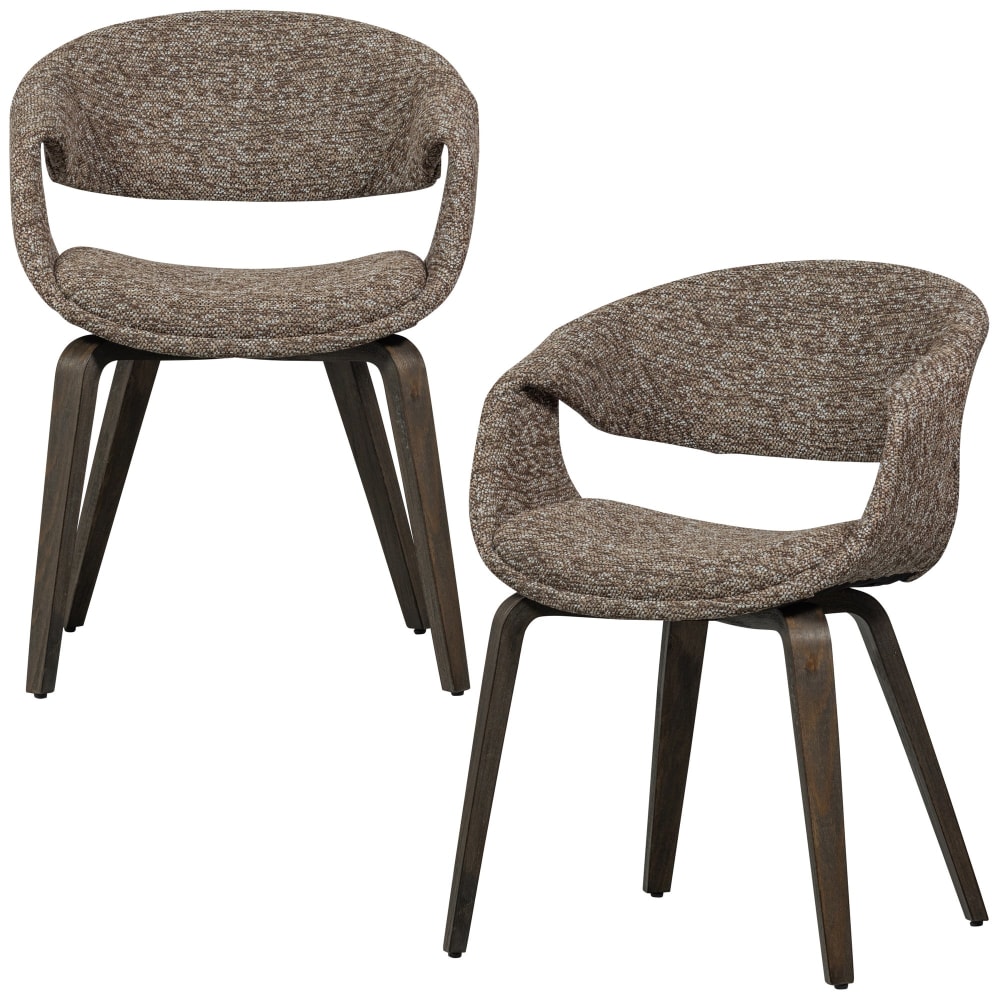 Lot 2 chaises table - bois marron