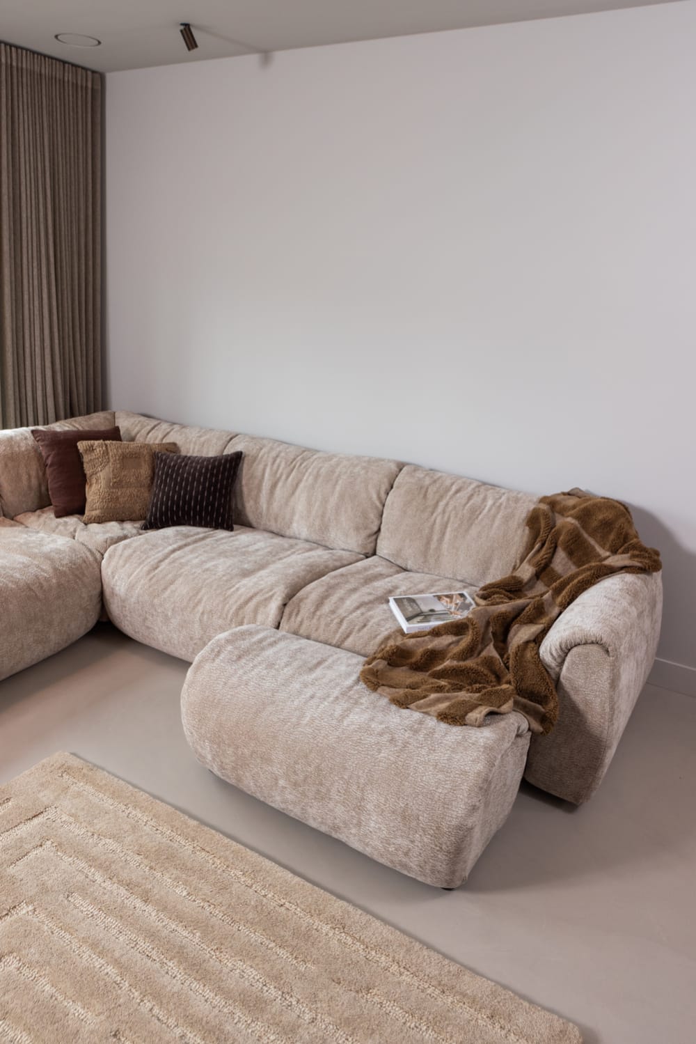 Tapis en laine beige 170x240 cm — vue 3