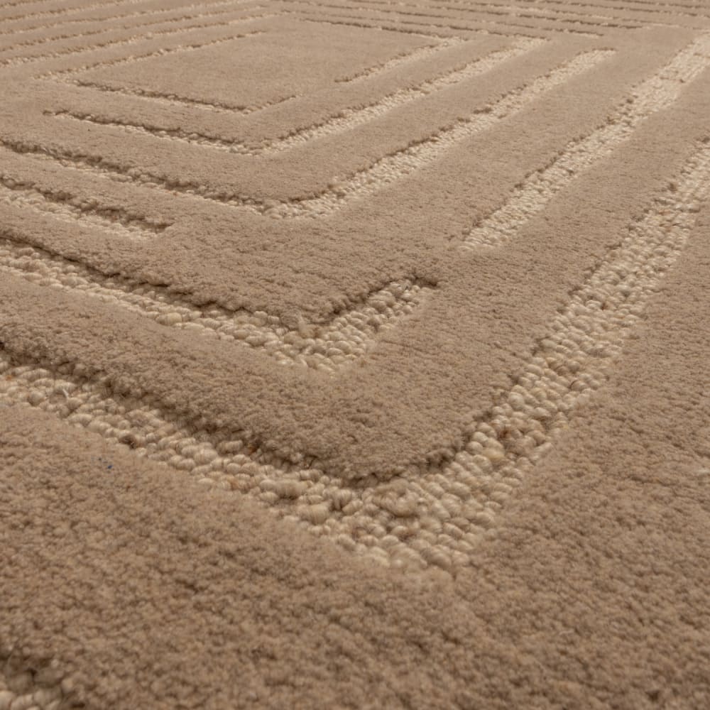 Tapis en laine beige 170x240 cm — vue 4