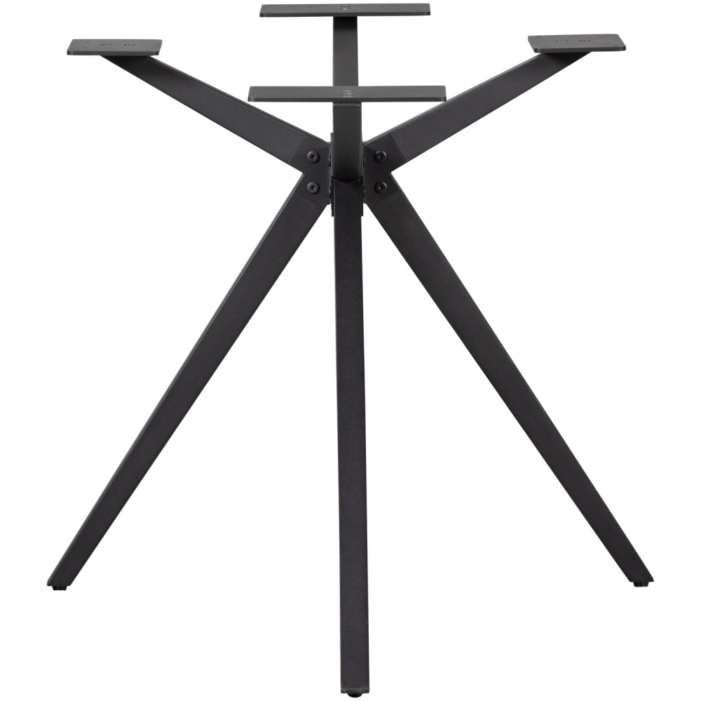 WOOOD Tischbein aus Metall mit Pulverbeschichtung, Schwarz style modern Schwarz Metall