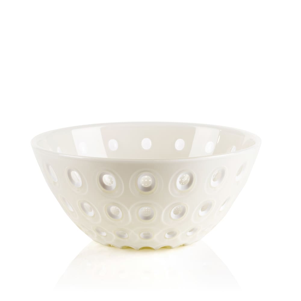 Saladier en acrylique blanc perle 25 cm Saladier en acrylique blanc perle 25 cm