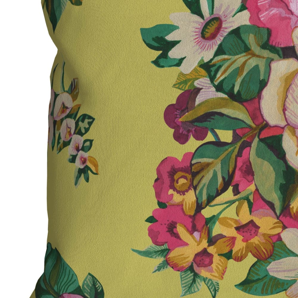 Bezug für Outdoor-Kissen Floraler Druck Gelb 30x50 - Maisons Du