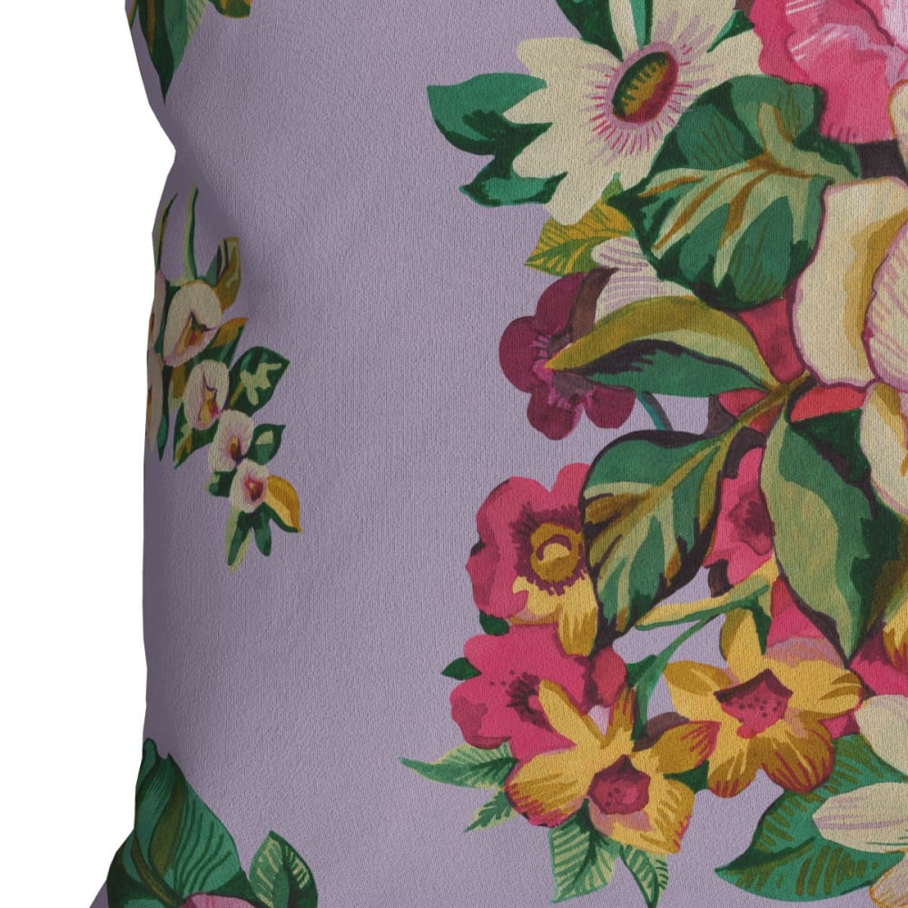 Bezug für Outdoor-Kissen Floraler Druck Lila 30x50 - Maisons Du
