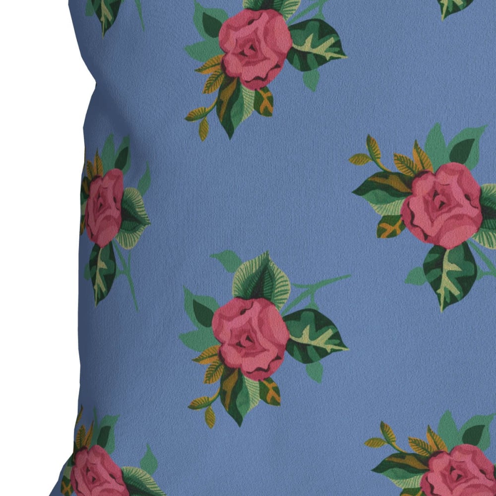 Bezug für Outdoor-Kissen Floraler Druck Blau 30x50 - Maisons Du
