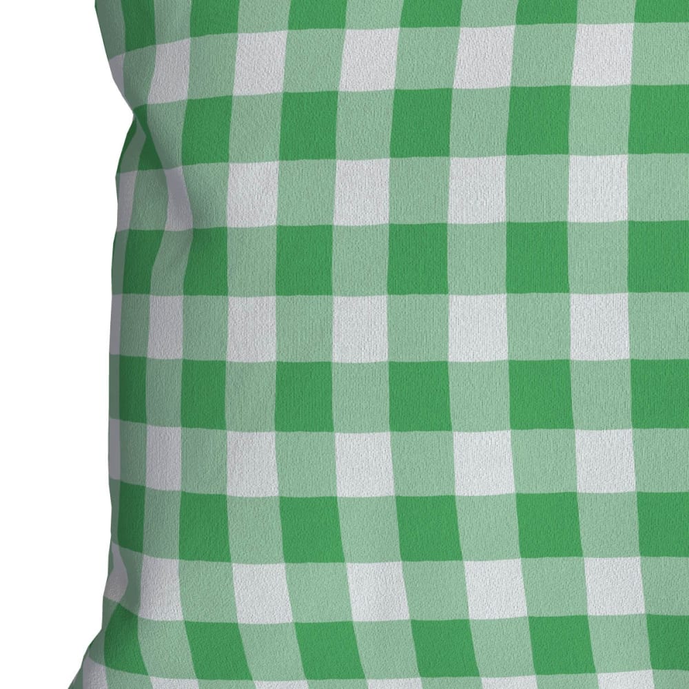 Bezug für Outdoor-Kissen Vichy-Muster Grün 30x50 - Maisons Du