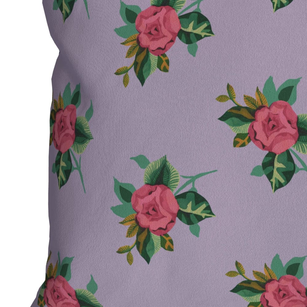 Bezug für Outdoor-Kissen Floraler Druck Lila 30x50 - Maisons Du