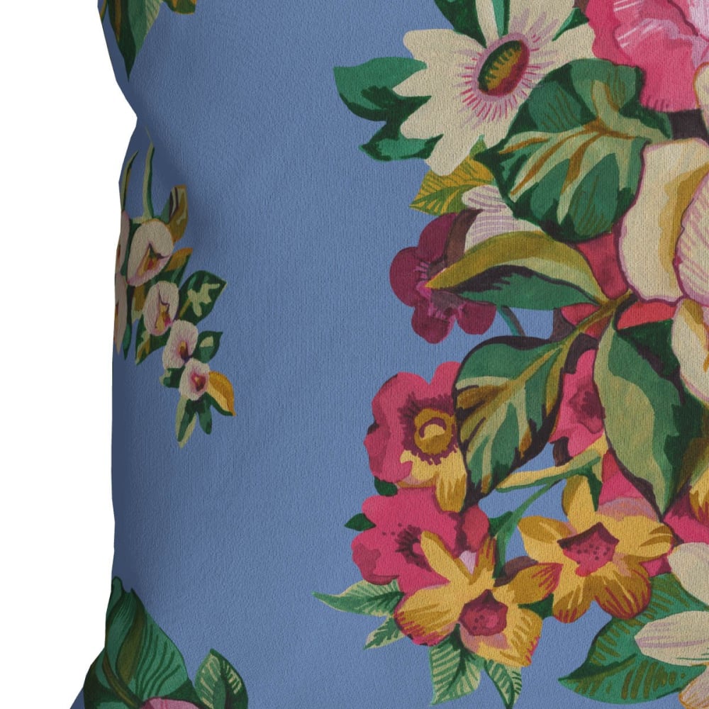 Bezug für Outdoor-Kissen Floraler Druck Blau 30x50 - Maisons Du