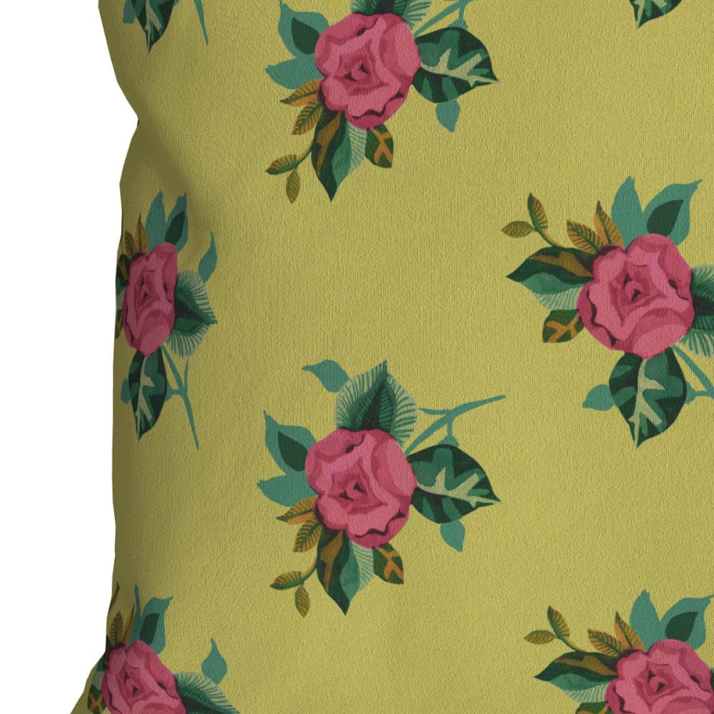 Bezug für Outdoor-Kissen Floraler Druck Gelb 30x50 - Maisons Du
