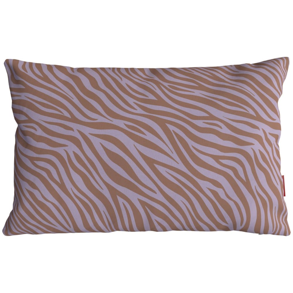Housse de coussin extérieur 30x50 cm motif zèbre lila