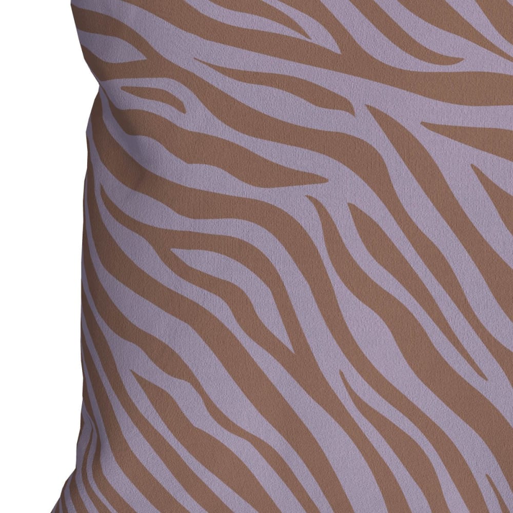Housse de coussin extérieur 30x50 cm motif zèbre lila - Maisons du Monde