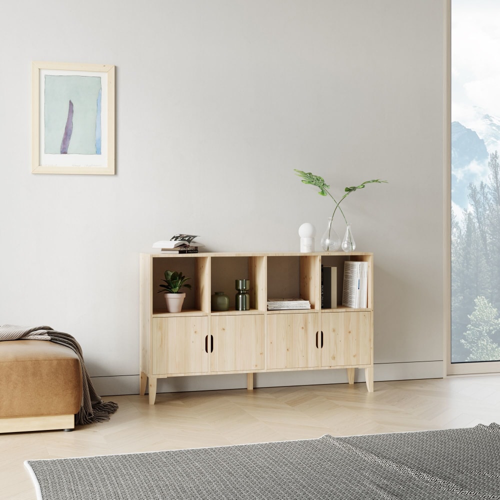 Petite porte pour Etagère H33 en pin massif