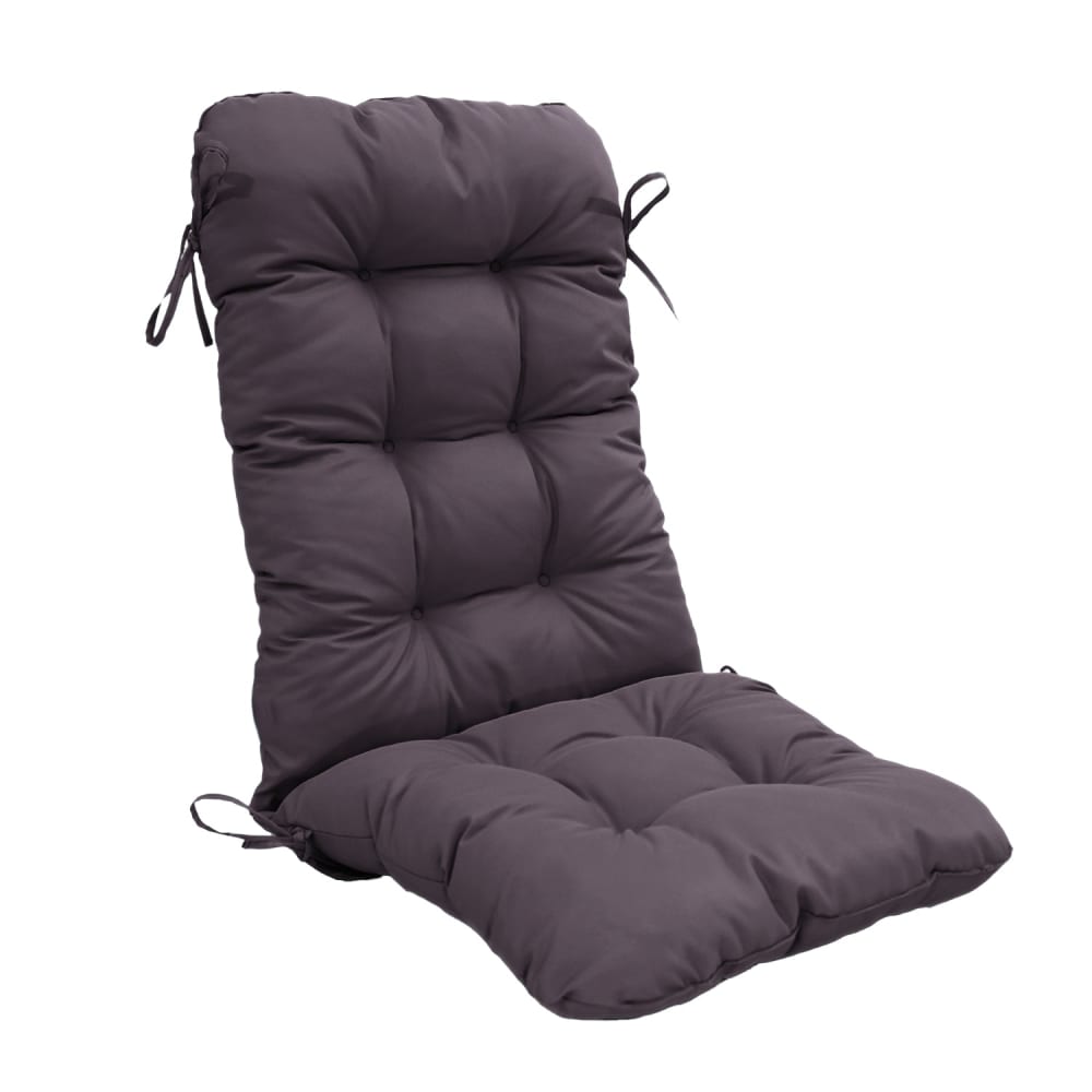 Coussin pour chaise avec dossier - 50x120x8cm - Gris carbone