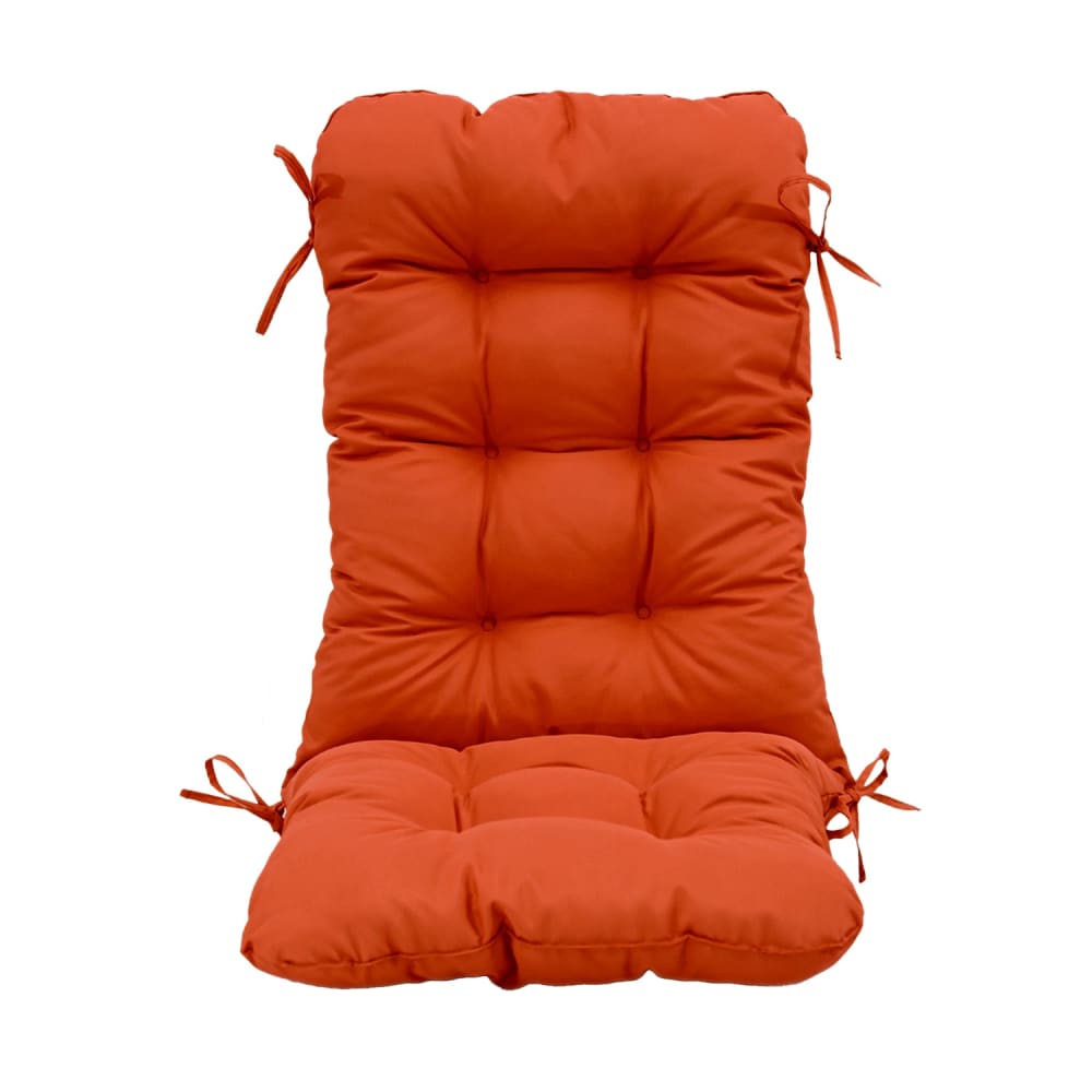 Coussin pour chaise avec dossier - Capitonné -  50x120x8cm - Orange