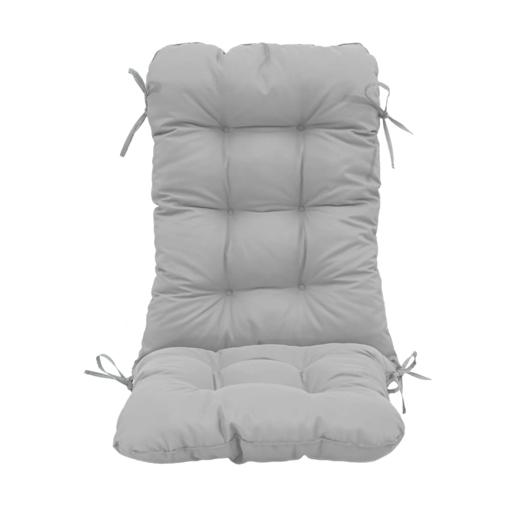 Coussin pour chaise avec dossier - 50x120x8cm - Gris galet