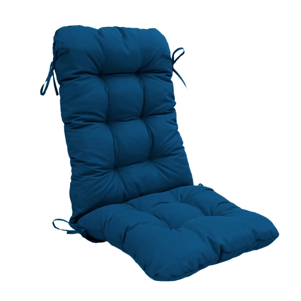 Coussin pour chaise avec dossier - 50x120x8cm - Bleu pétrole