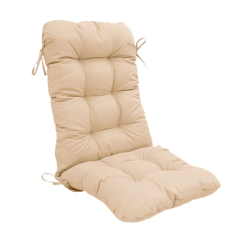Coussin pour chaise avec dossier - Capitonné -  50x120x8cm - Beige