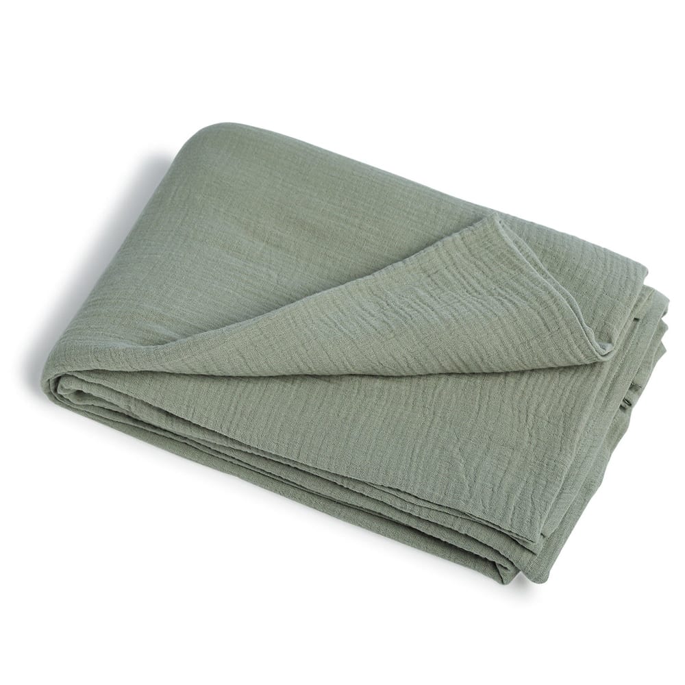 Nappe gaze de coton 150x300 vert céladon — vue 3