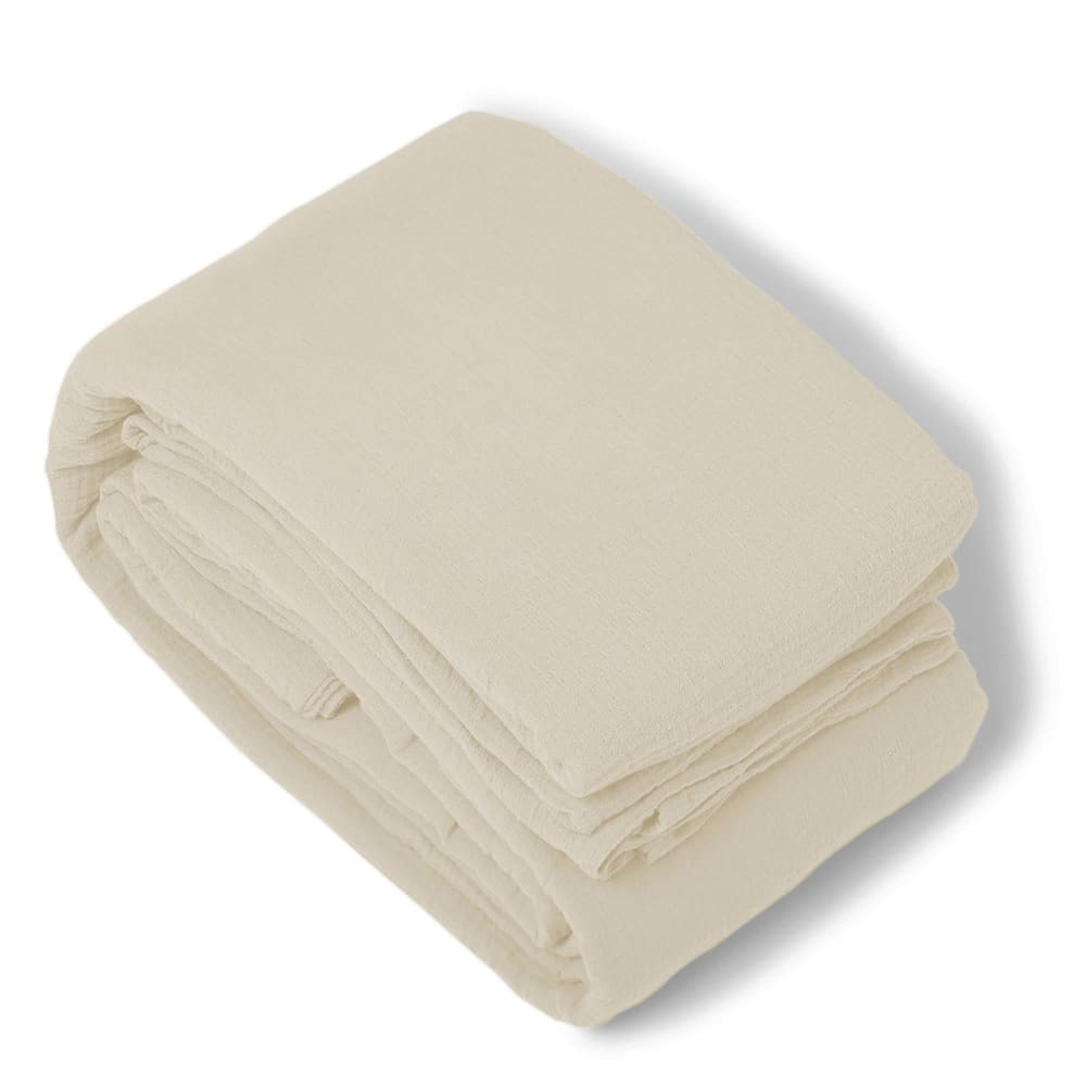 Housse de couette gaze de coton sable 260x240 — vue 3
