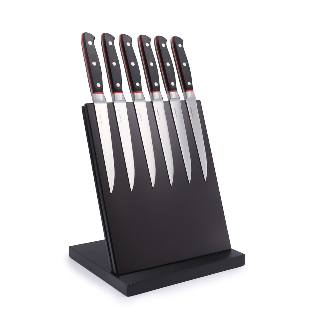 Bloc magnétique 6 couteaux à steak Hiromu - Maisons du Monde