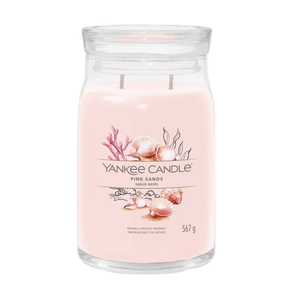 Candela Profumata In Giara Grande, Pink Sands, Rosa 567 Gr