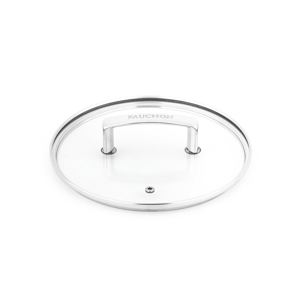 Couvercle 20cm en verre et en aluminium signature Couvercle 20cm en verre et en aluminium signature