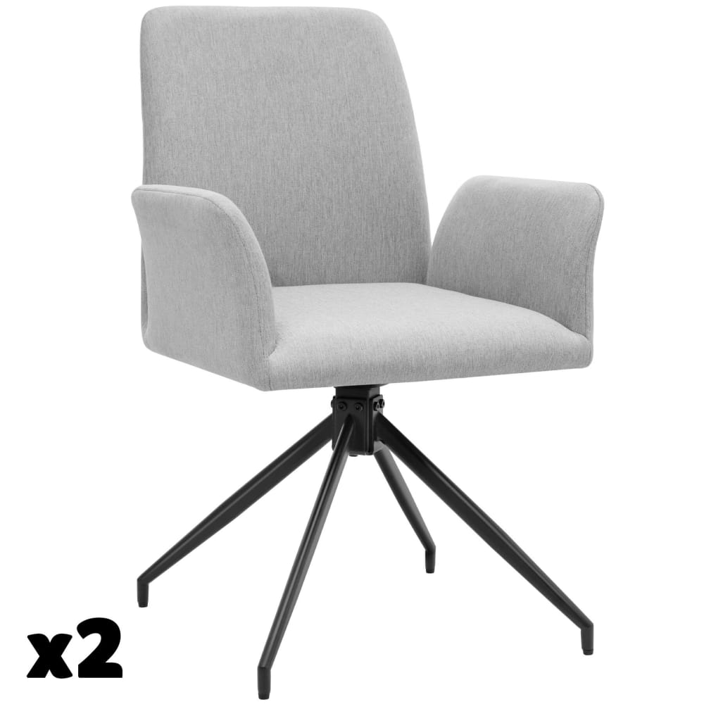Lot 2 fauteuils pivotants