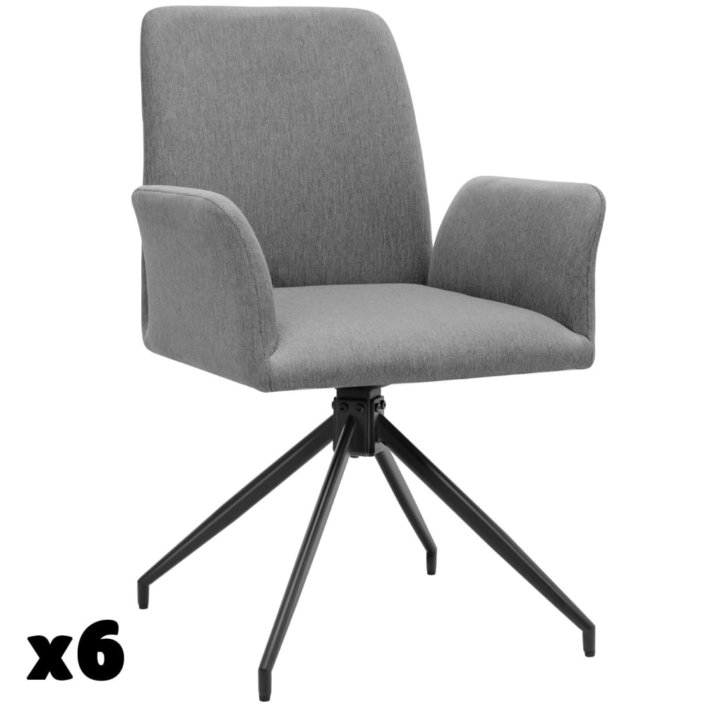 Lot 6 fauteuils pivotants