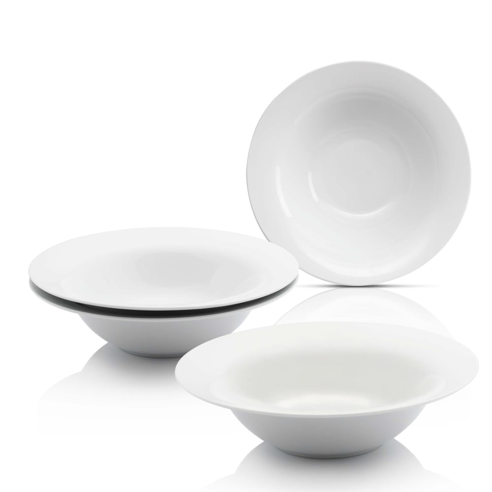 SÄNGER 4er Set Pastateller aus Porzellan, weiß style modern - Porzellan