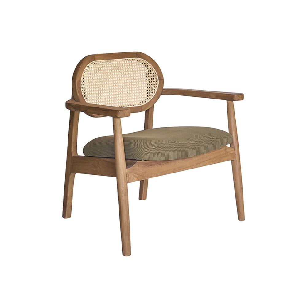 Fauteuil en teck massif,