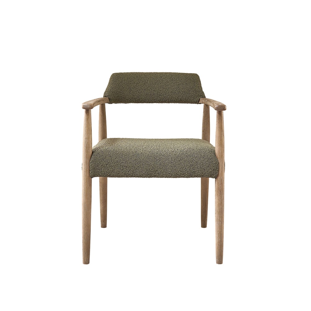chaise en chêne et tissu