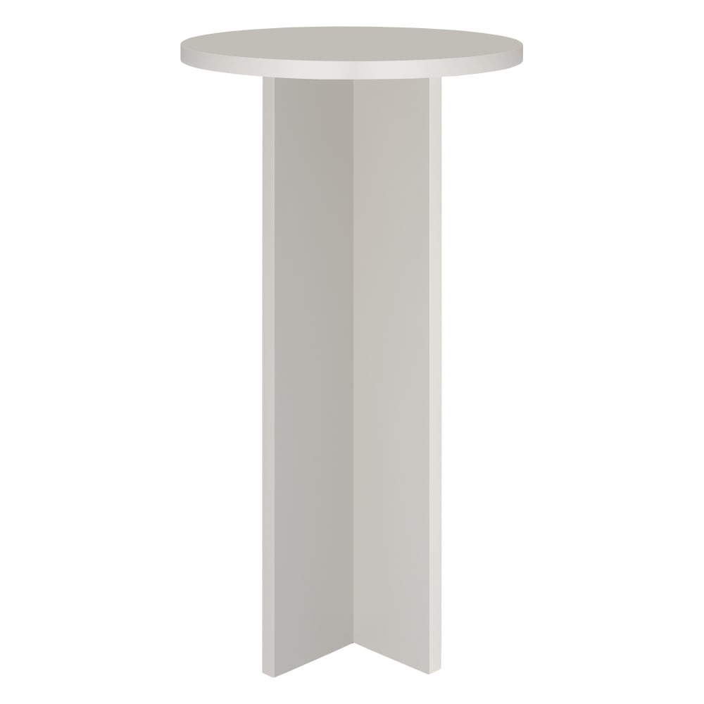 RNT by Really Nice Things Hoher runder Tisch 60 cm Taupe style modern Taupe Spanplatte