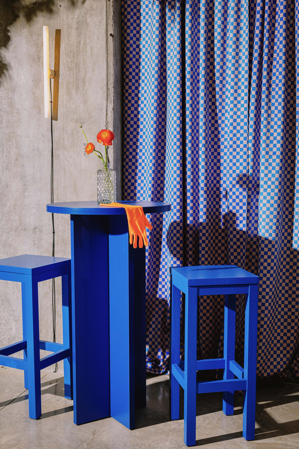 Hoher runder Tisch 60 cm Preußischblau - Maisons Du Monde