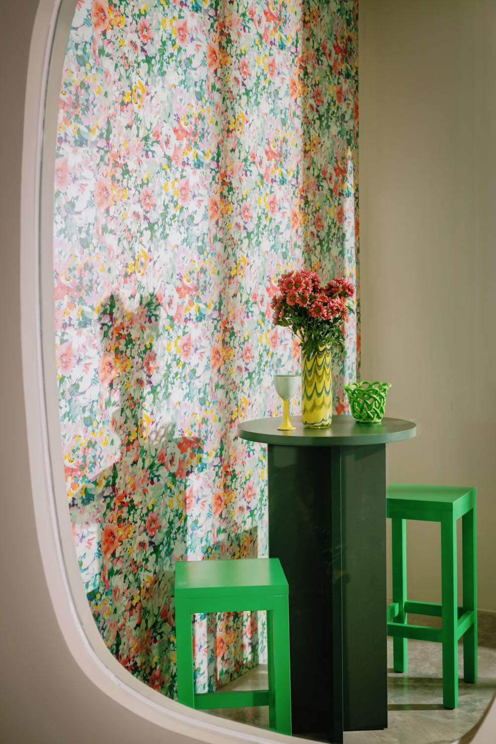 Hoher runder Tisch 60 cm Zederngrün - Maisons Du Monde