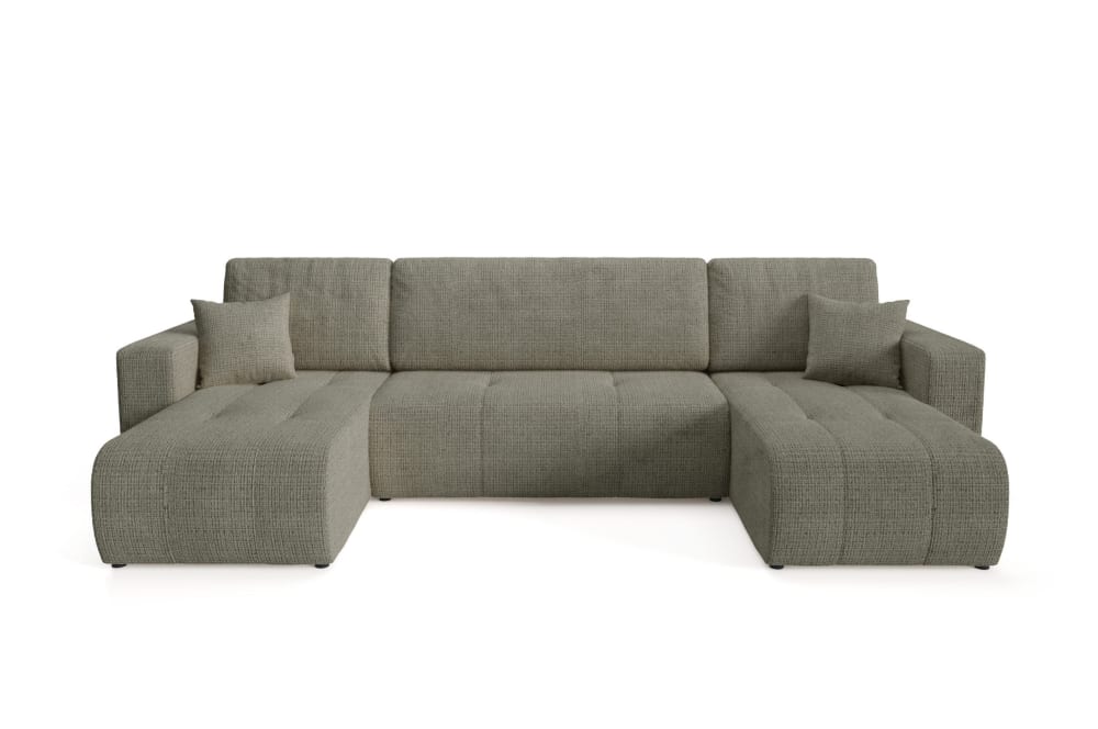 Furnisell Ecksofa mit Schlaffunktion Grau Anthrazit style modern Grau Pes - Polyester