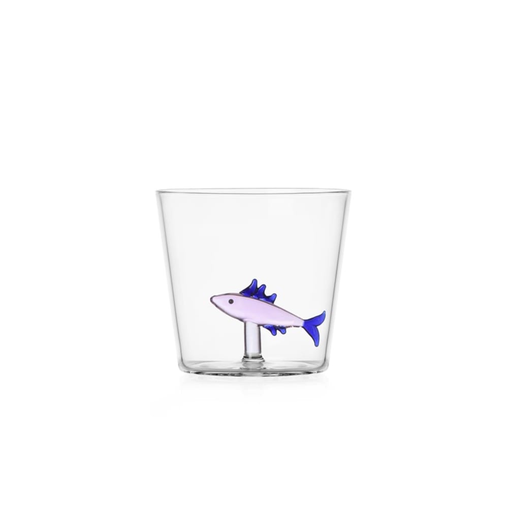 Ichendorf Milano Trinkglas aus Borosilikatglas, Sardine, rosa, 350 ml - -