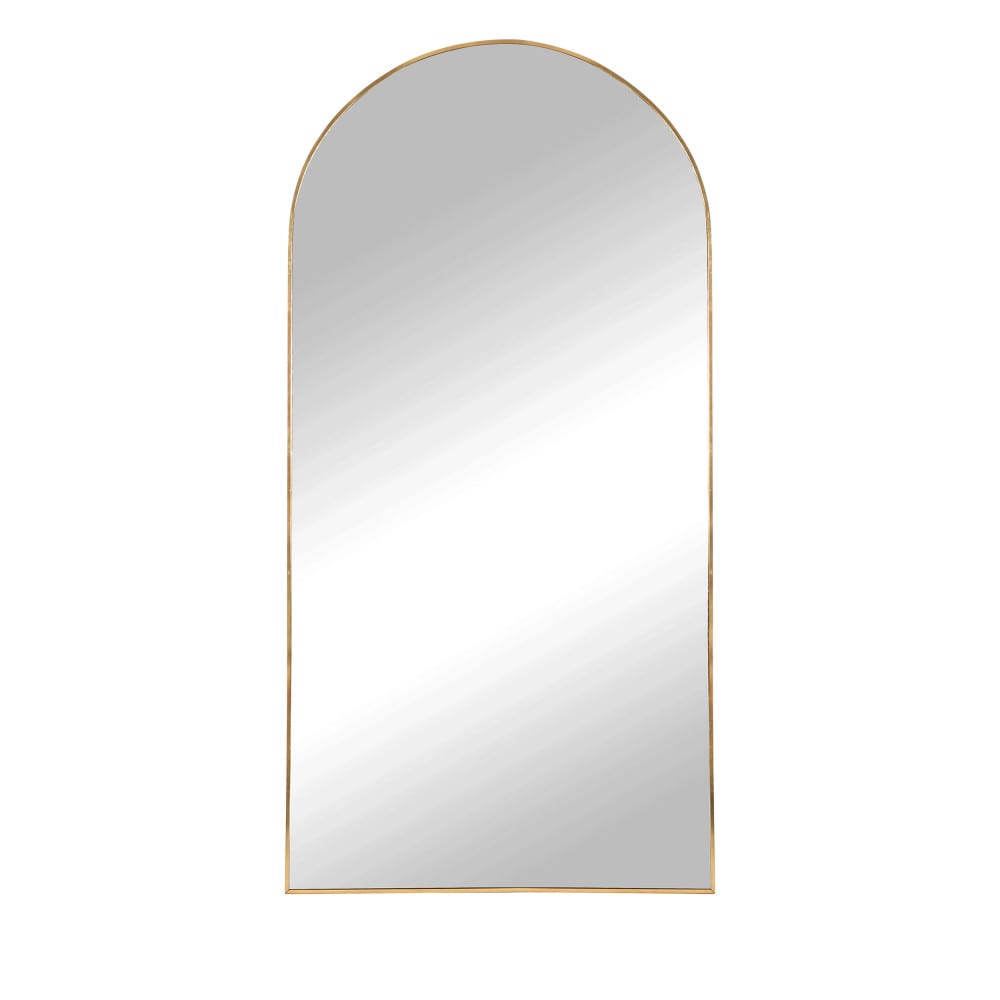 Miroir arc en aluminium 90x180cm - Laiton