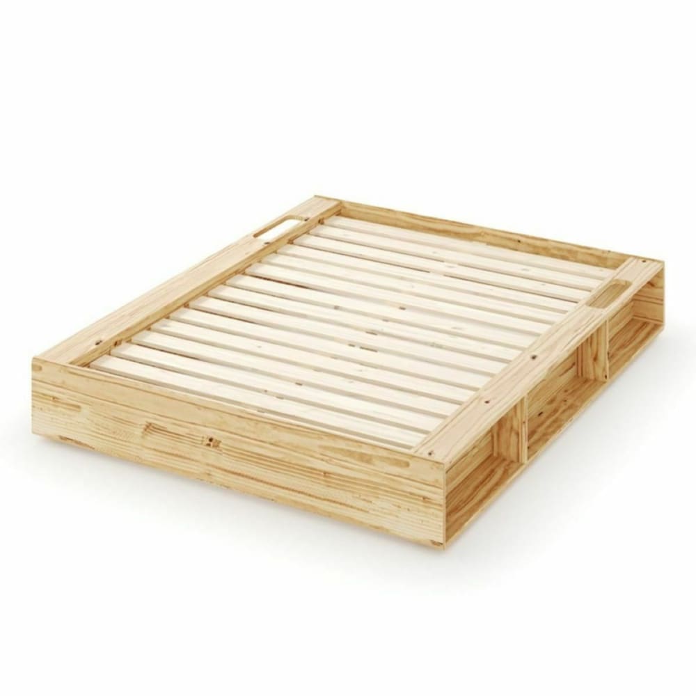 Lit avec rangements bois - massif