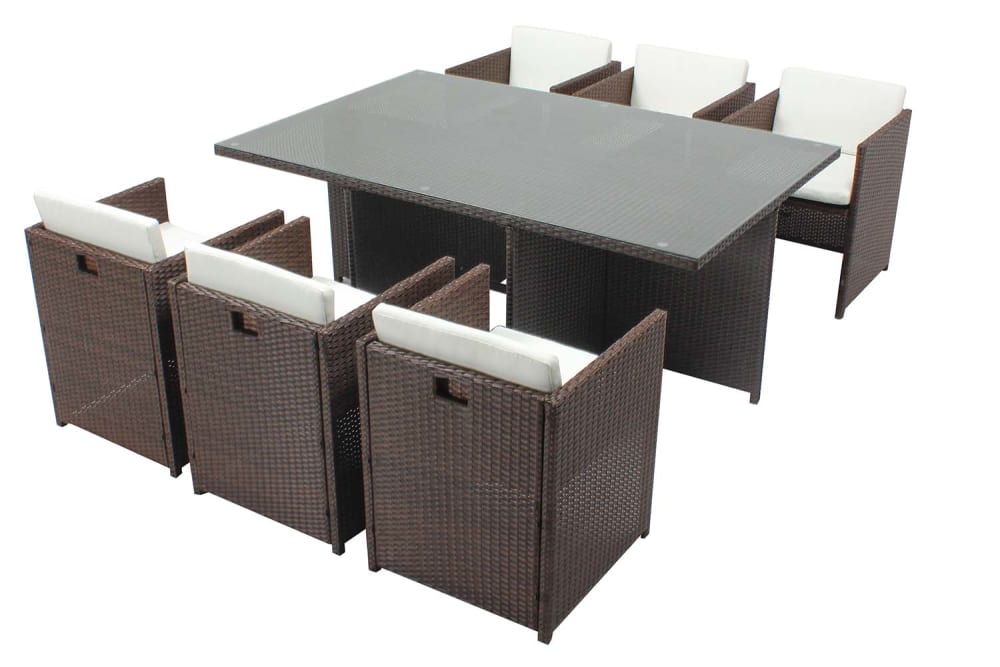Miami 6 marron/blanc + housse de protection
