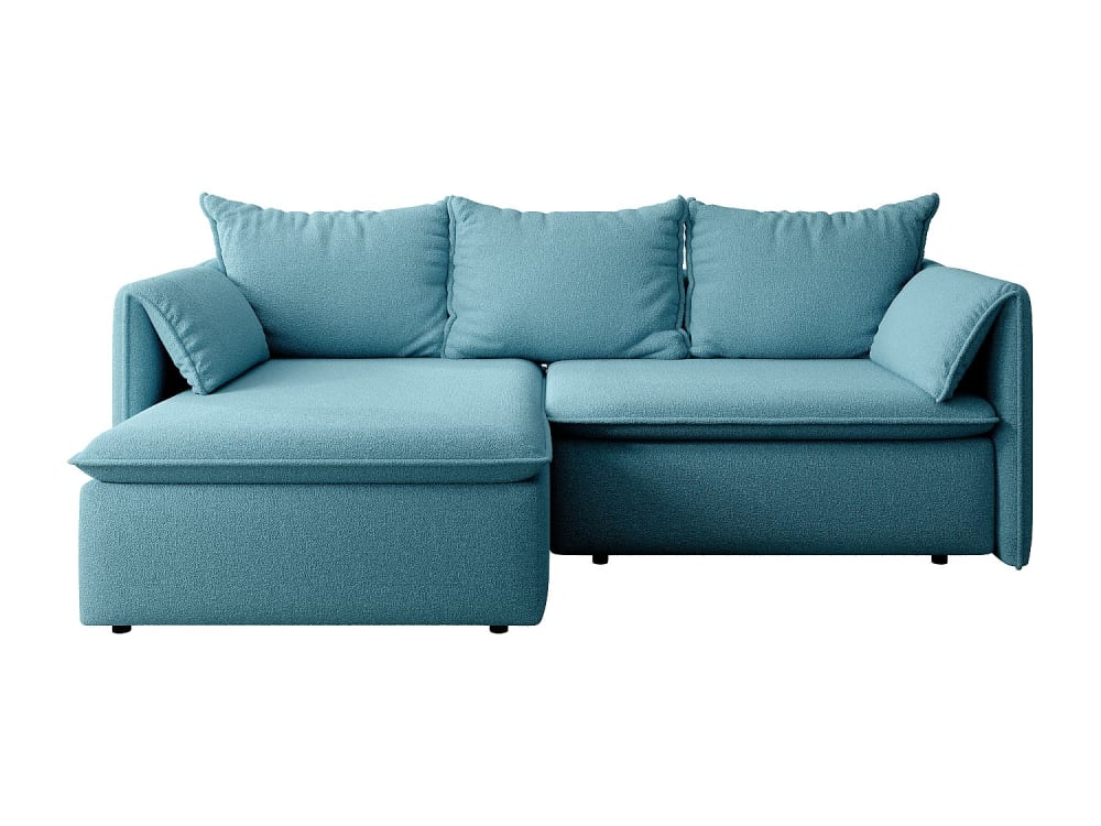 Canapé d'angle  4 places bleu