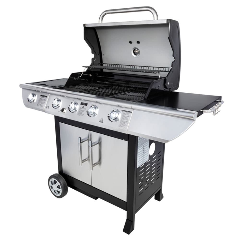 Barbecue au gaz 4 brûleurs 14kW + réchaud