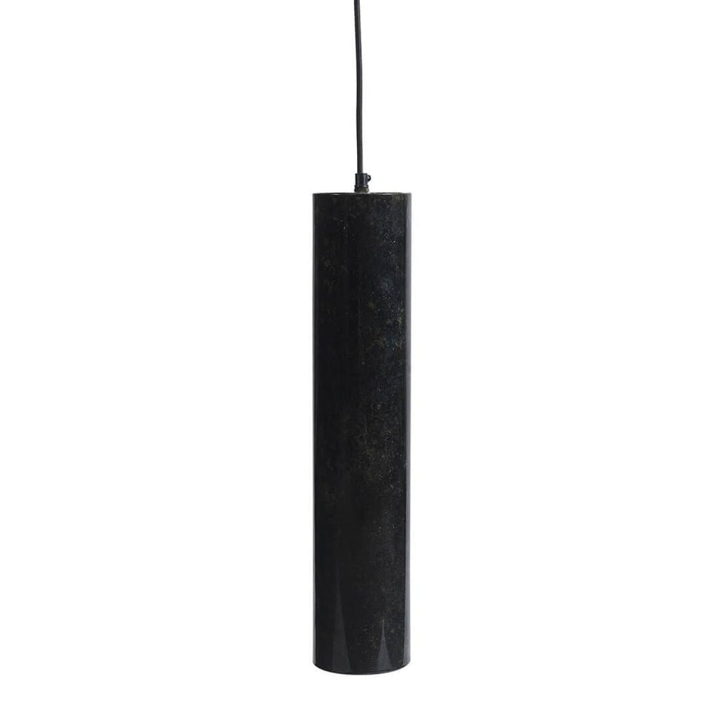 Trademark Living Pendelleuchte Jonah (L), Dunkelblaumarmoriert - Metall